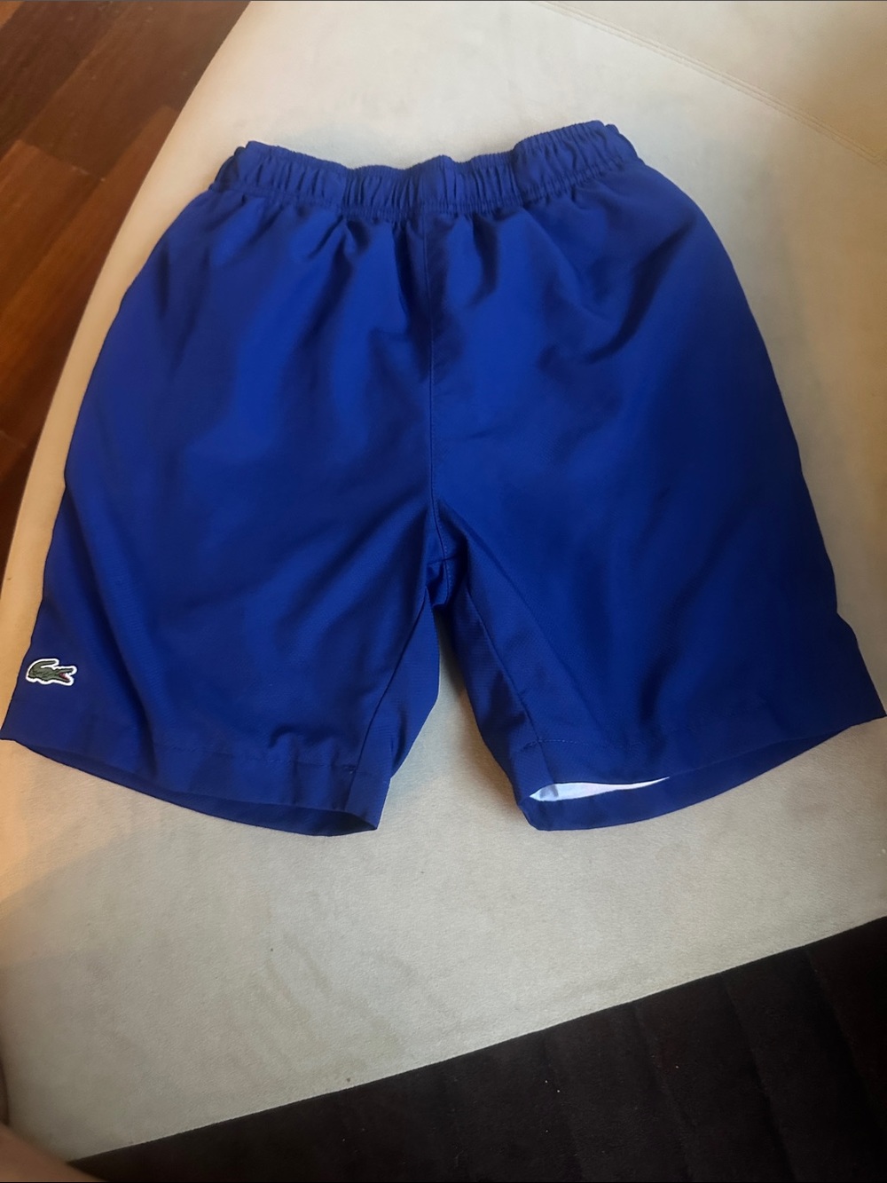 Lacoste Royal Blue Athletic Shorts with Logo